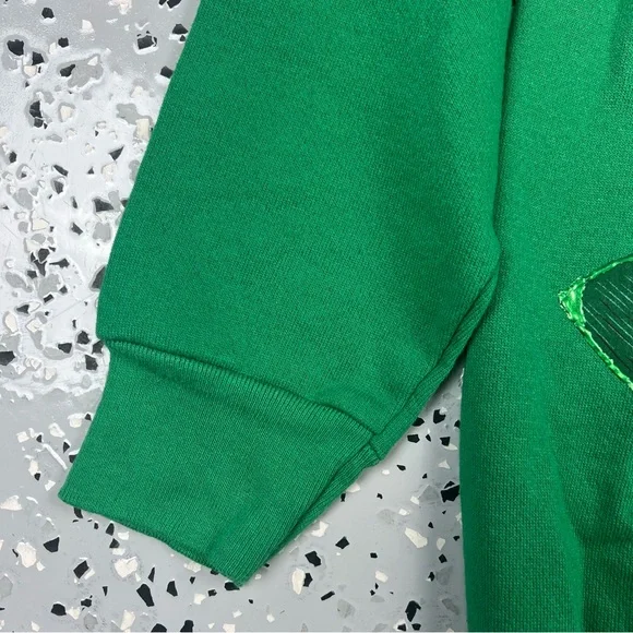 Tultex Green XL Rocking Horse Ugly Christmas Holiday Sweater Sweatshirt - Picture 9 of 15